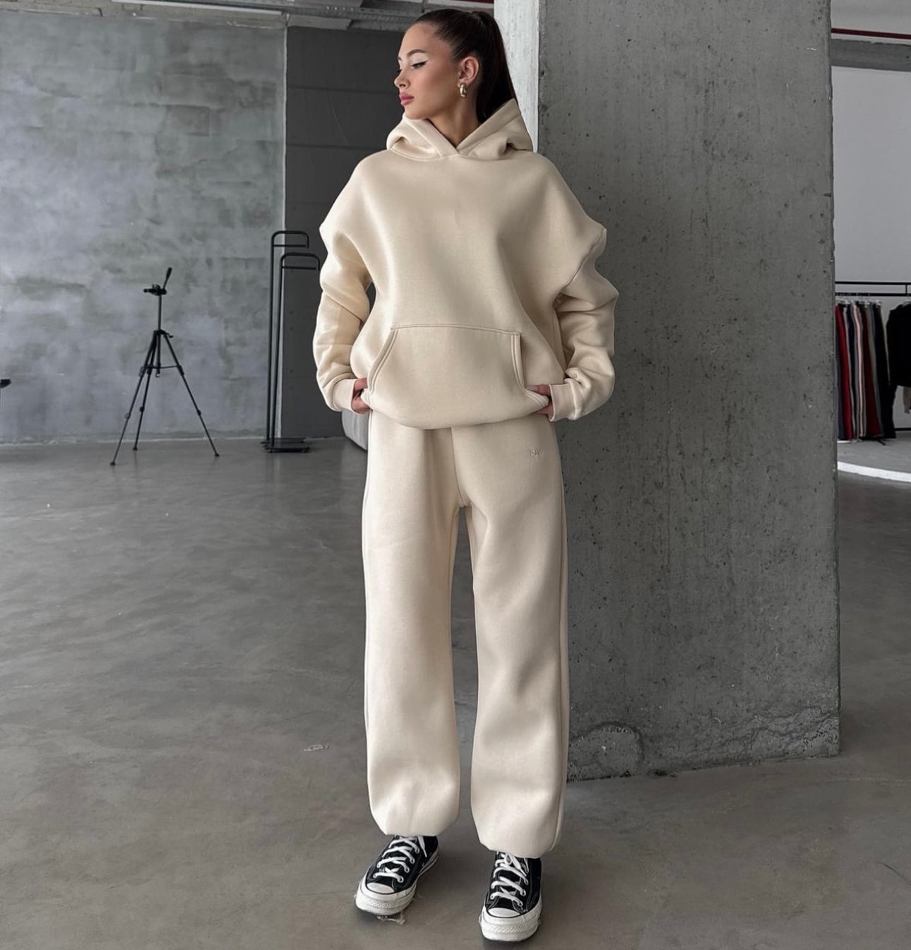 Ensemble hoodie avec jogging simple