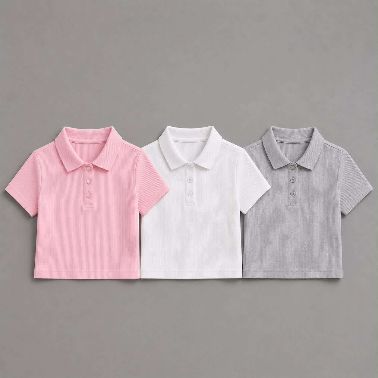 Polo Côtelé bouton