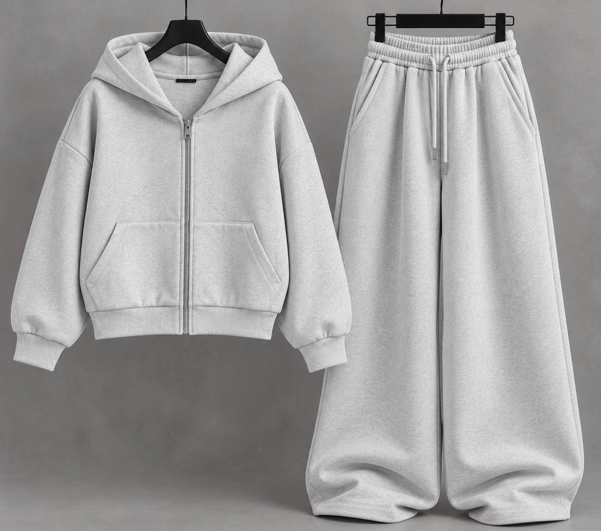 Ensemble cropped zip pantalon éléphant