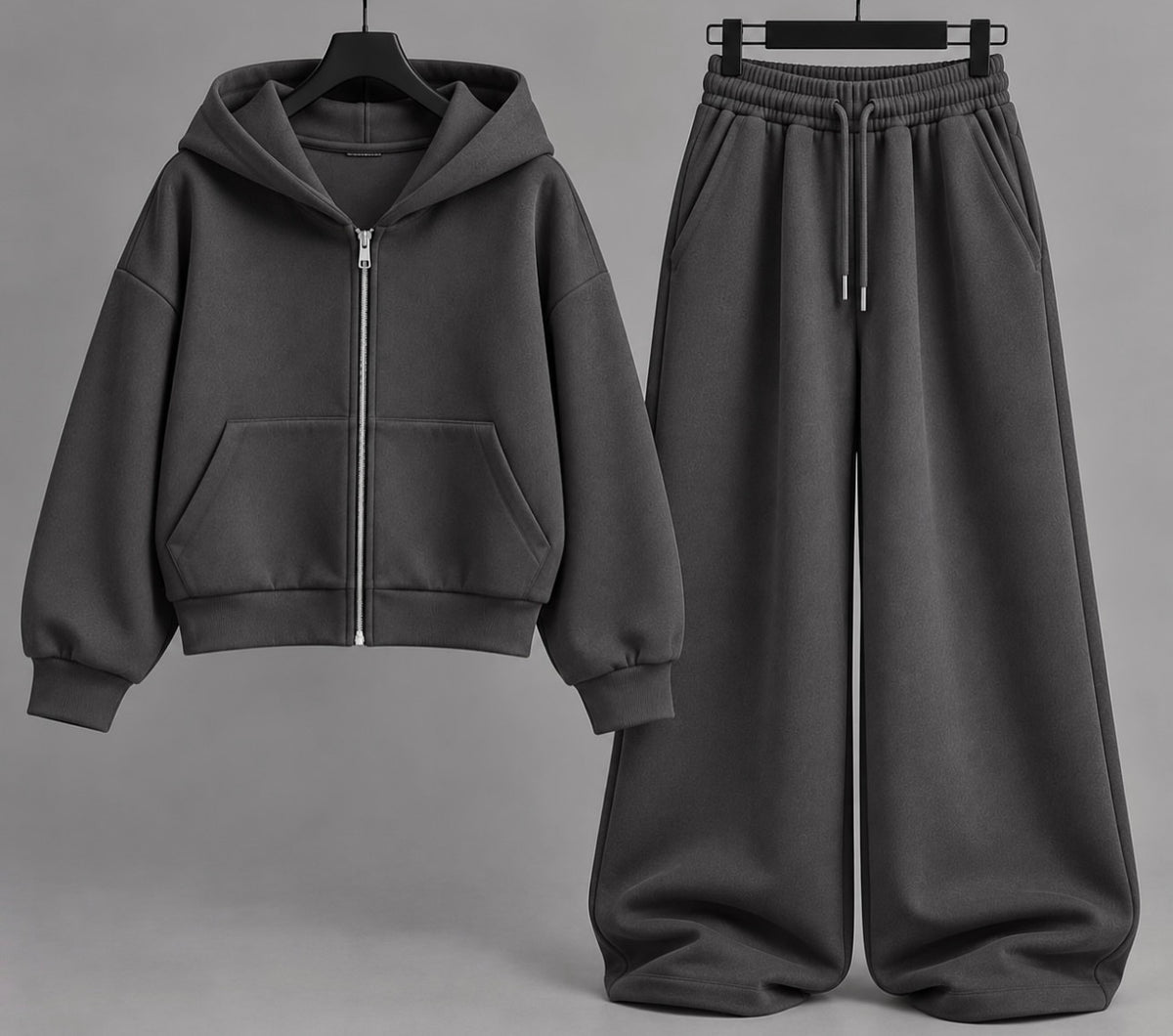 Ensemble cropped zip pantalon éléphant