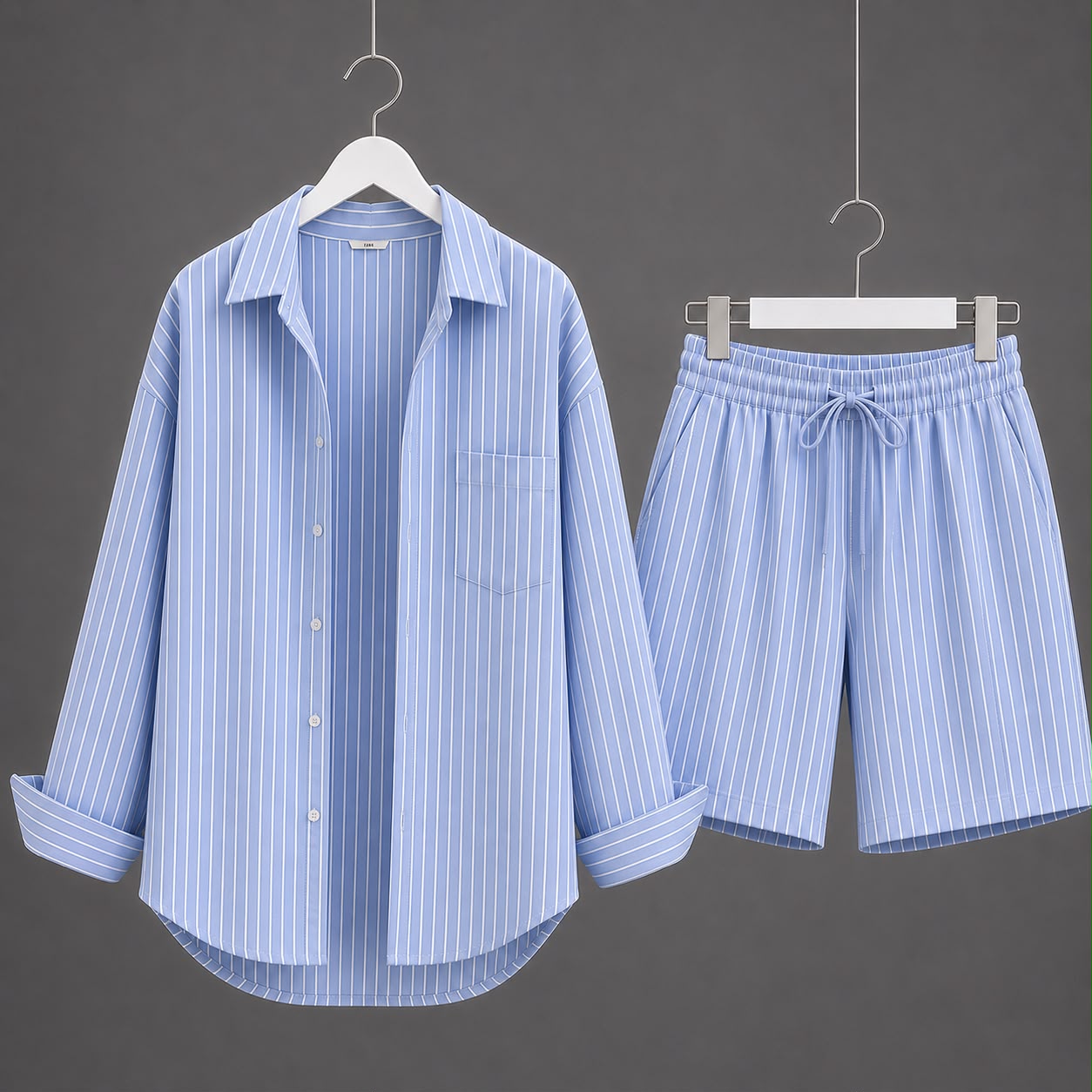 ENSEMBLE CHEMISE RAYÉ