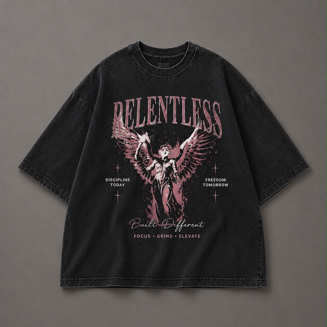 T-SHIRT RELENTLES ACID WASH