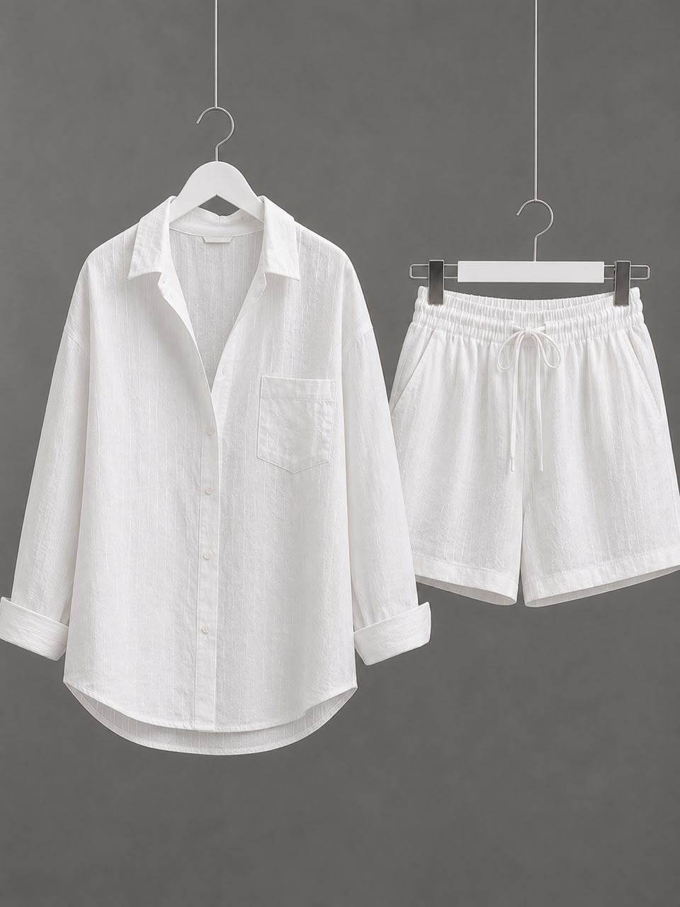 ENSEMBLE LE LIN CHEMISE ET SHORT