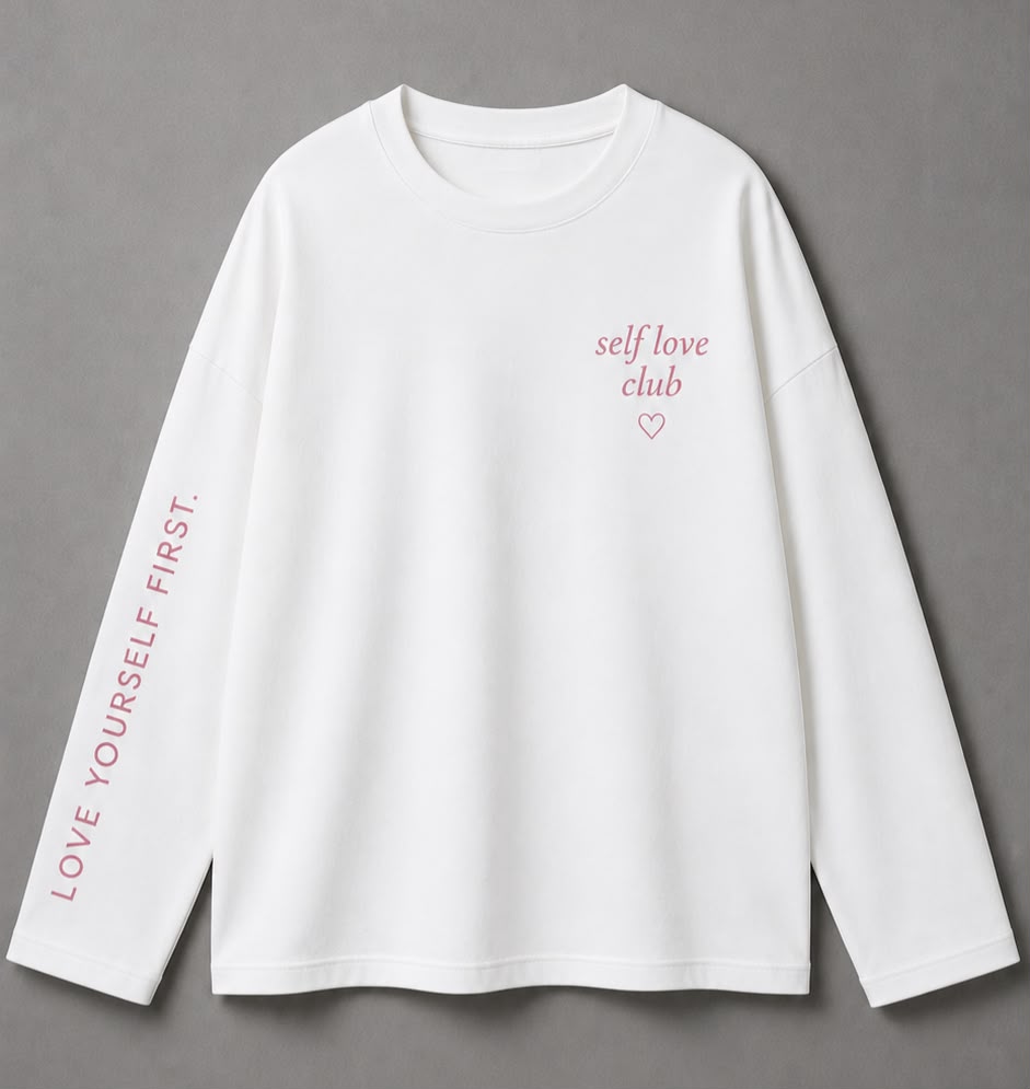 Pull manche longue self love club