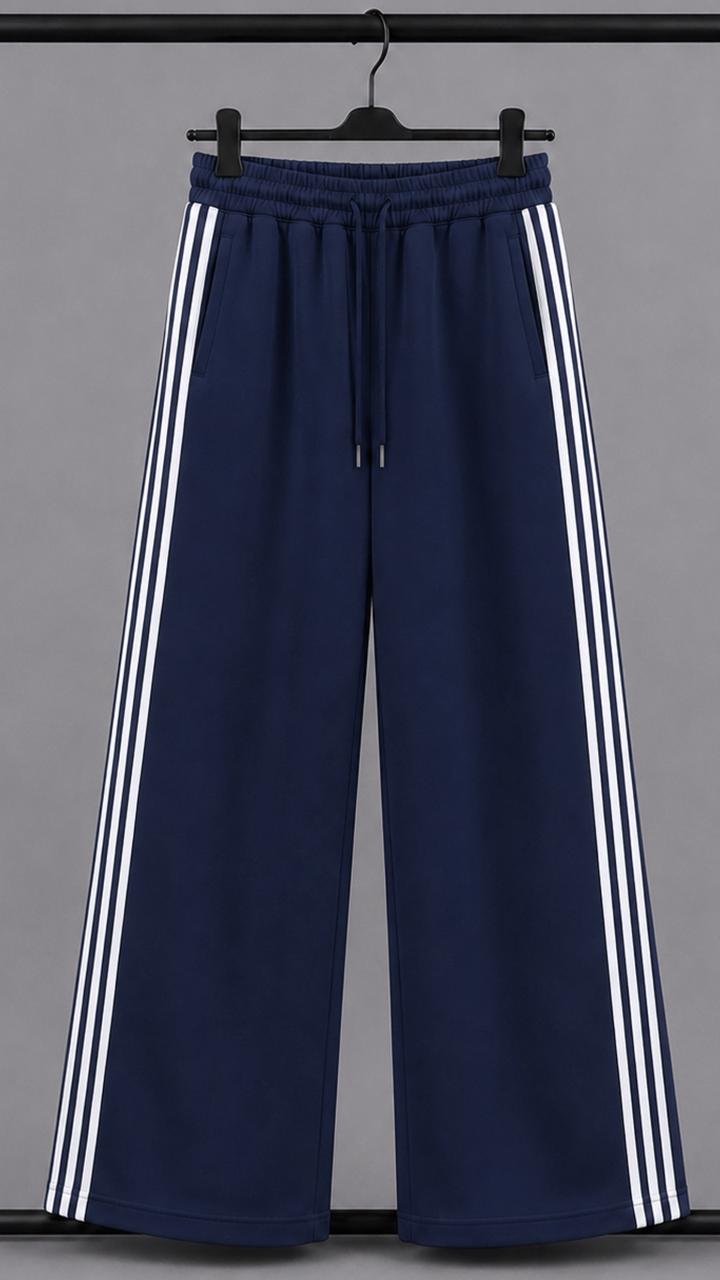 Pantalon blue marine 3 bands simple