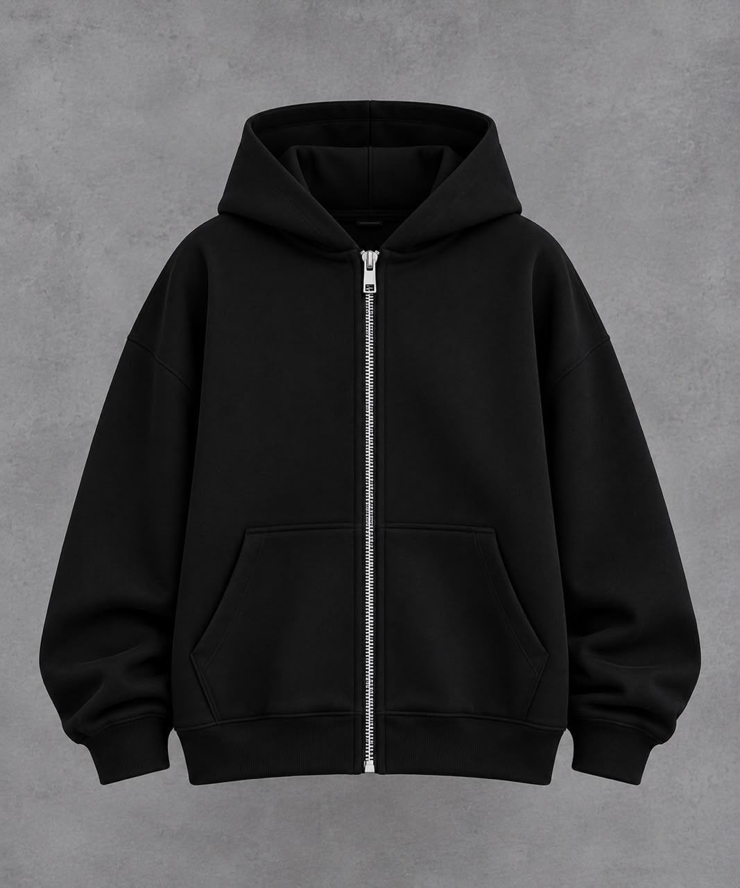 Hoodie avec zip oversize