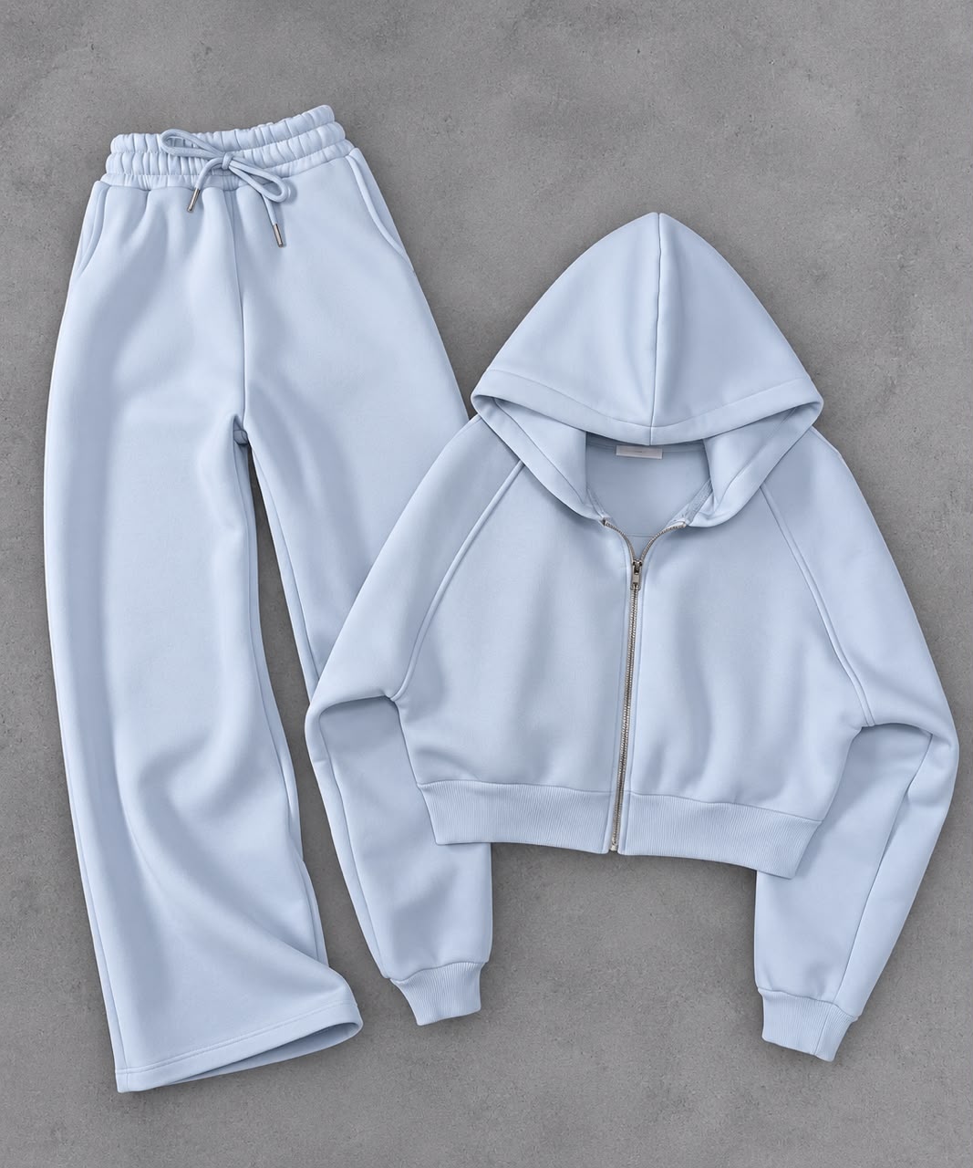 Ensemble manche raglan