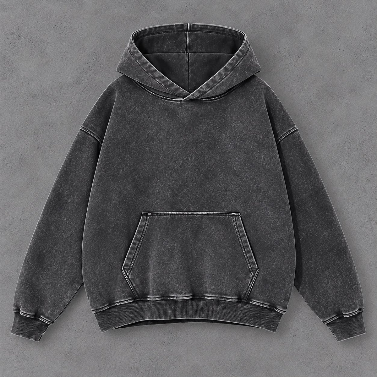Hoodie acid wash simple