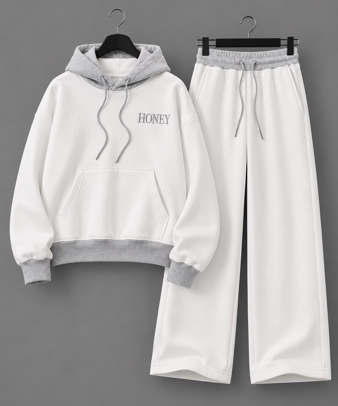 Ensemble honey blanc gris
