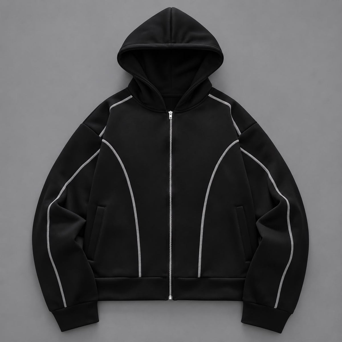 Hoodie Reflex zip