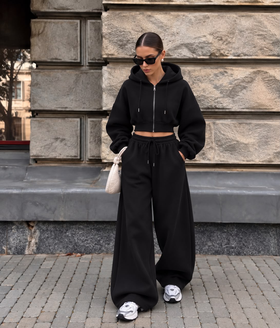 Ensemble zip mini pantalon éléphant V3