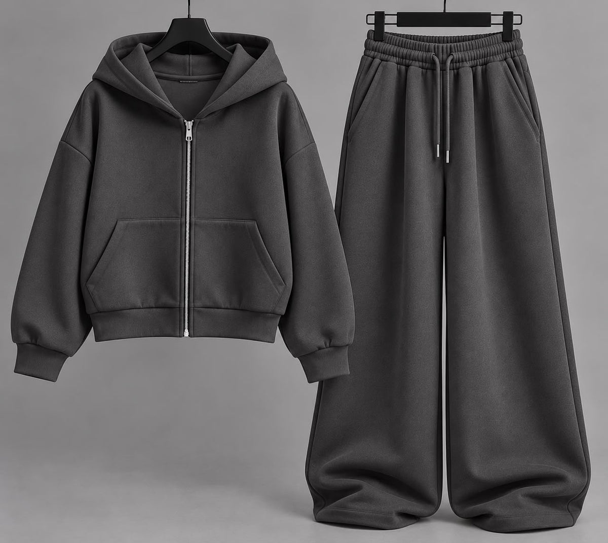Ensemble cropped zip pantalon éléphant