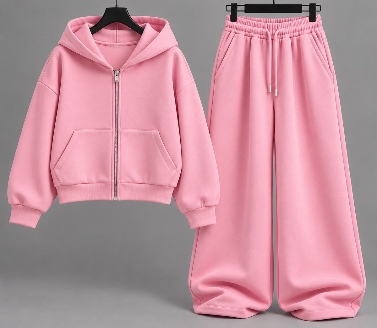 Ensemble cropped zip pantalon éléphant