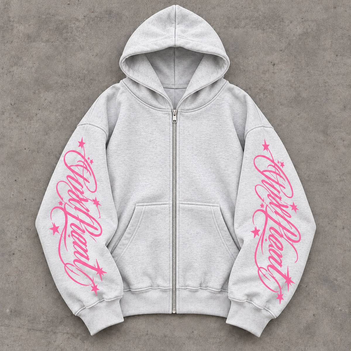 Hoodie wordheart zip